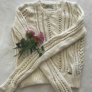 Abercrombie white sweater